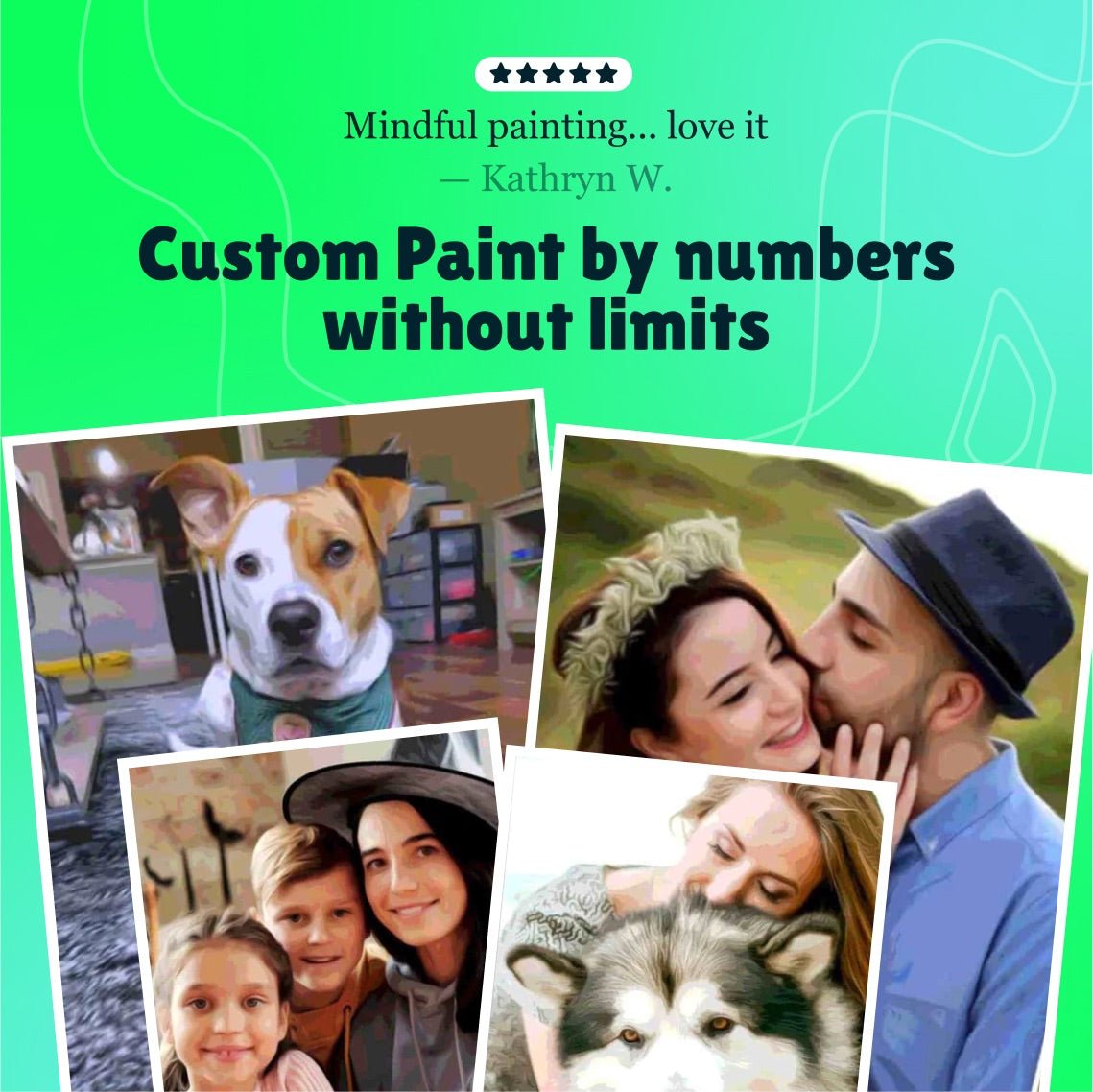 Custom Paint By Numbers Kit | Just Upload Your Photo! - Custom Paint By Numbers